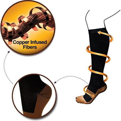 🧦 LIMITED‑TIME 50% OFF! ⚡ Unisex Copper‑Infused Graduated Compression Socks – Supportive, Fresh, Multi‑scene ✨