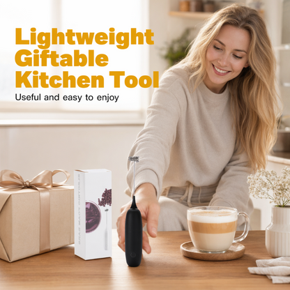 Handheld Electric Milk Frother and Coffee Stirrer