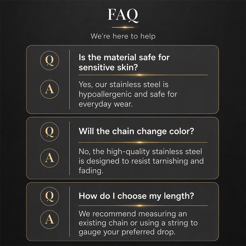 Silver Tone Stainless Steel Chain Necklace