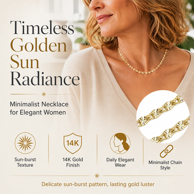 💫 Women's Elegant Gold Plated Flat Chain Necklace – Timeless Shine, Premium Finish & Versatile Daily Wear – A Must-Have Accessory for Every Woman 💖