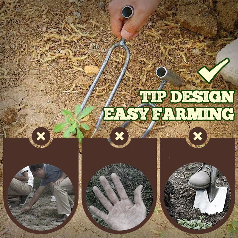 🌱 LIMITED‑TIME 50% OFF! ⚡ Compact 2‑Tooth Garden Weed Puller – Sharp Prongs, Sturdy Iron, Hand‑Held ✨