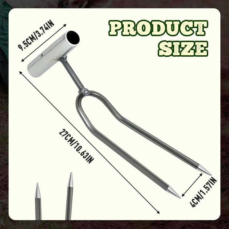 🌱 LIMITED‑TIME 50% OFF! ⚡ Compact 2‑Tooth Garden Weed Puller – Sharp Prongs, Sturdy Iron, Hand‑Held ✨