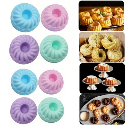 Silicone Donut-Style Baking Cups – Food-Grade BPA-Free, Non-Stick Easy Release & Heat/Cold Resistant – Reusable Eco-Friendly Baking Essential ✨