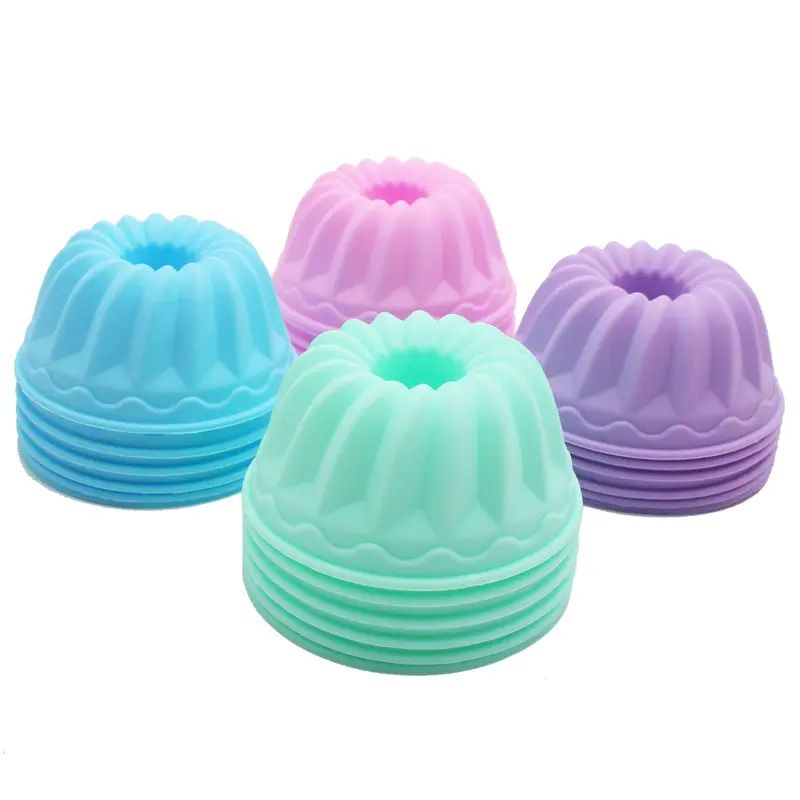 Silicone Donut-Style Baking Cups – Food-Grade BPA-Free, Non-Stick Easy Release & Heat/Cold Resistant – Reusable Eco-Friendly Baking Essential ✨