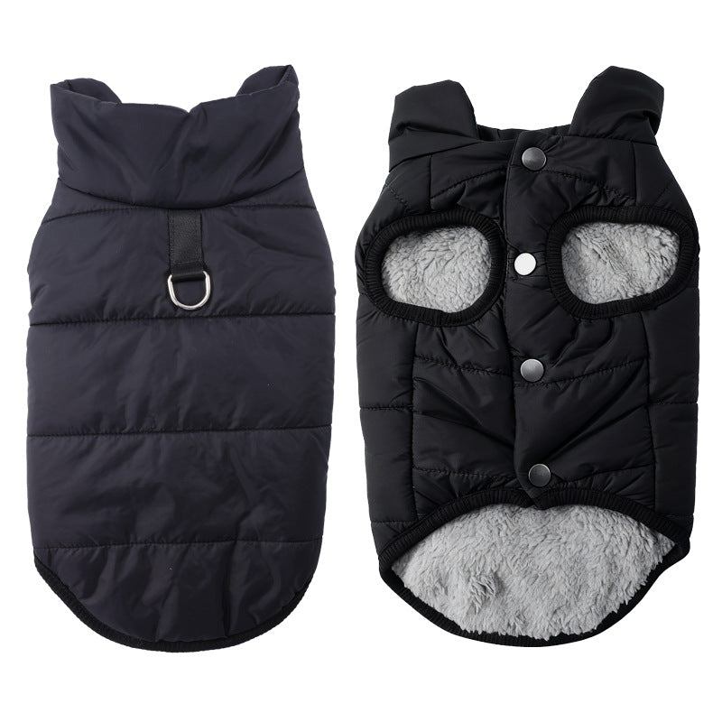 🐕 Save 50%! 🧥 Hooded Dog Coat – Fleece‑lined, windproof & built‑in harness ✨