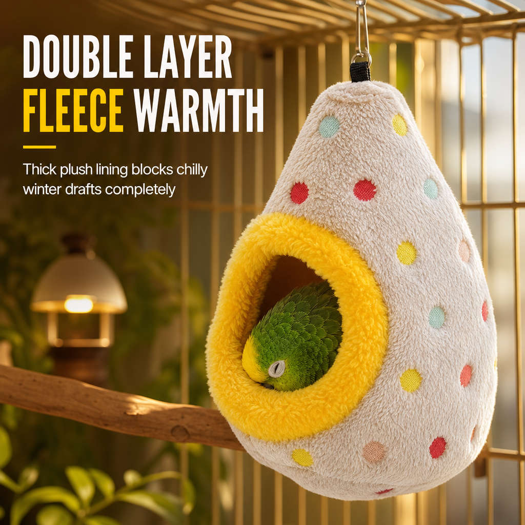📢📢40% OFF !! ⏰ Hanging Bird Nest Hammock – Warm cotton & egg‑shaped comfort ✨