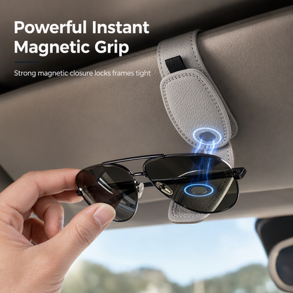 🕶️ Car Sunglasses Holder – Double clip & ticket card mount ✨