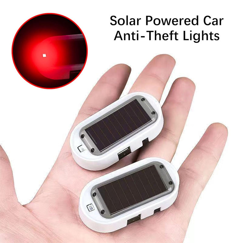 ✨ Solar-Powered Security Light: LED Flashing Deterrent, Wireless, Weather-Resistant, Blue/Red