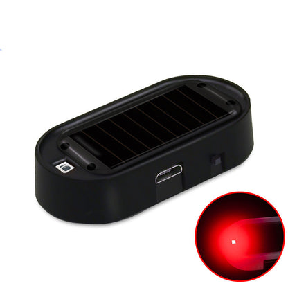 ✨ Solar-Powered Security Light: LED Flashing Deterrent, Wireless, Weather-Resistant, Blue/Red