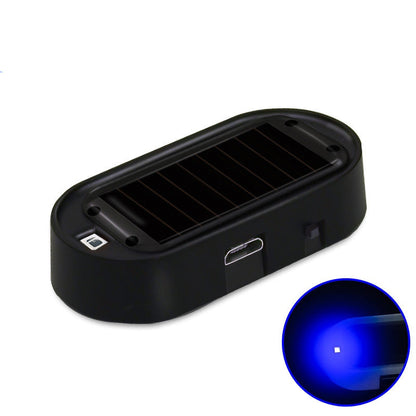 ✨ Solar-Powered Security Light: LED Flashing Deterrent, Wireless, Weather-Resistant, Blue/Red