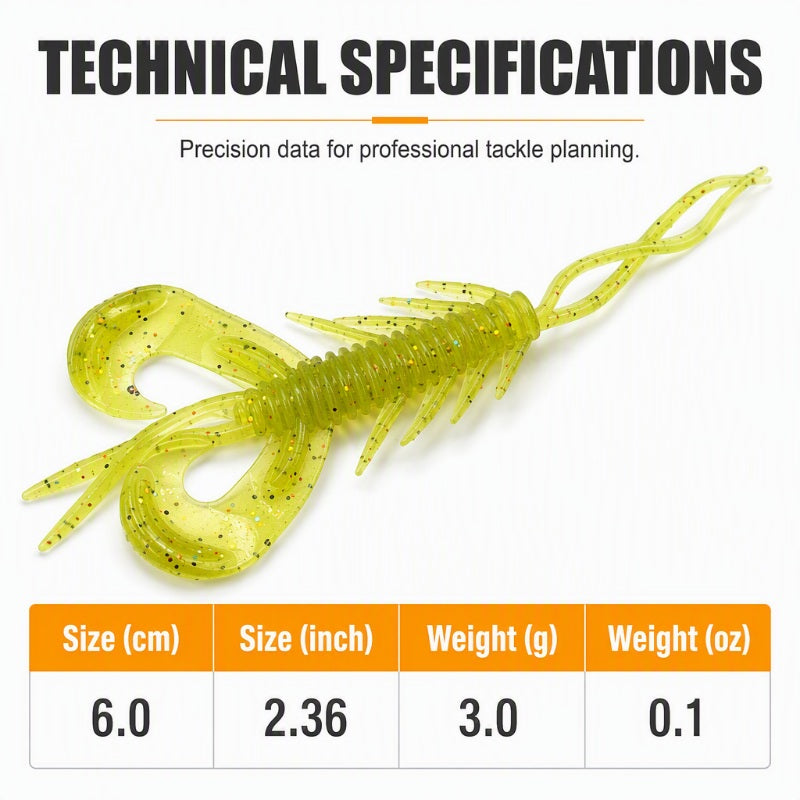 🎣 Realistic Shrimp Soft Lures – Floating & lifelike action ✨