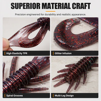 🎣 Realistic Shrimp Soft Lures – Floating & lifelike action ✨