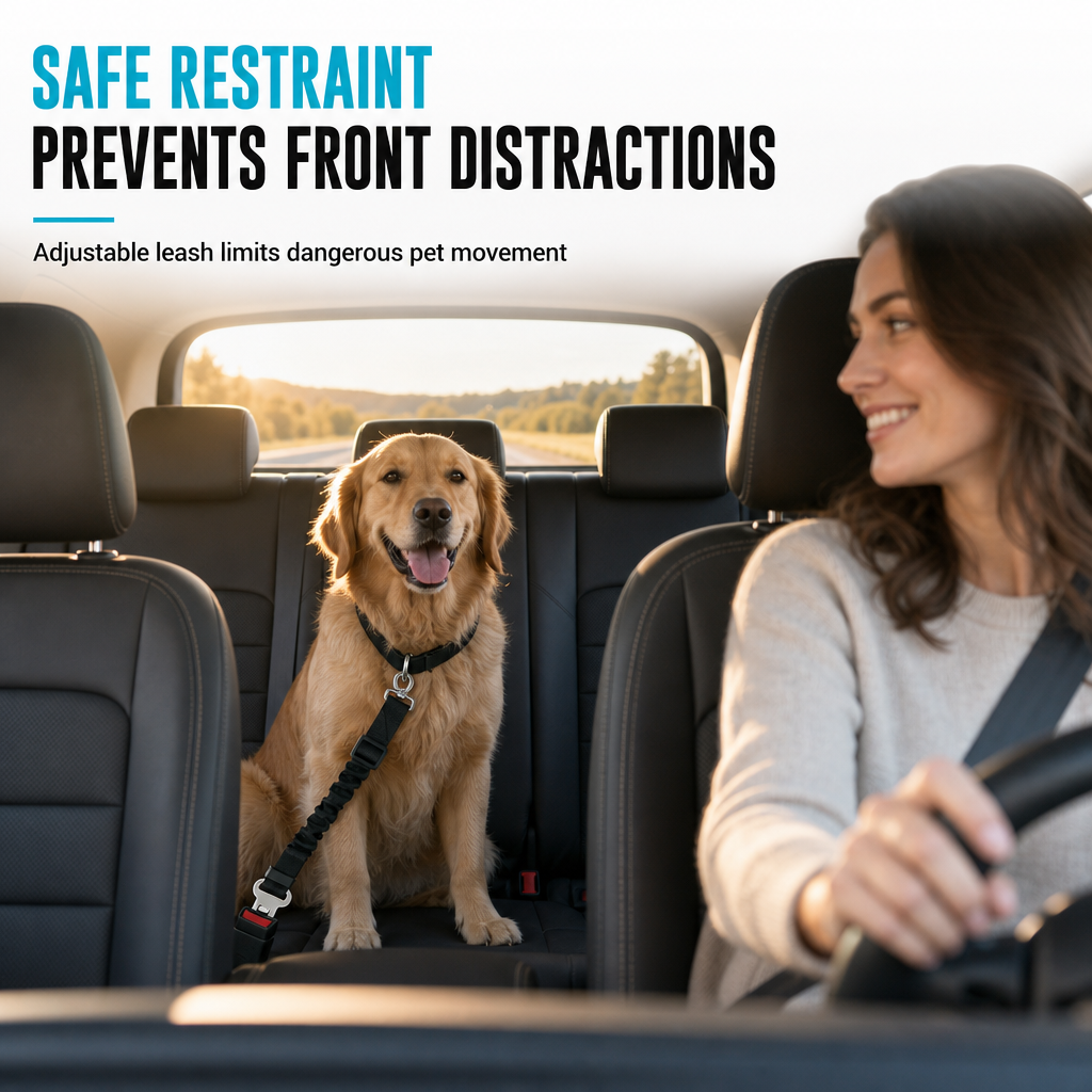 ⏰Elastic Nylon Dog Car Safety Harness