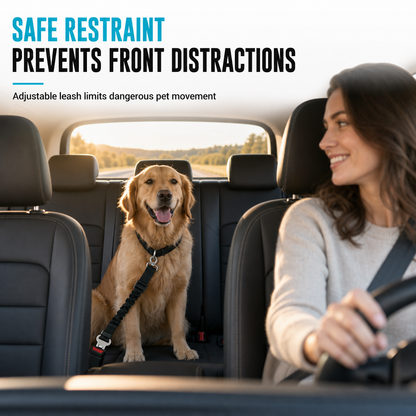 ⏰Elastic Nylon Dog Car Safety Harness