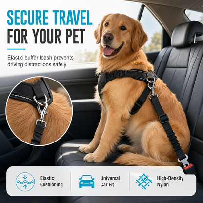 ⏰Elastic Nylon Dog Car Safety Harness