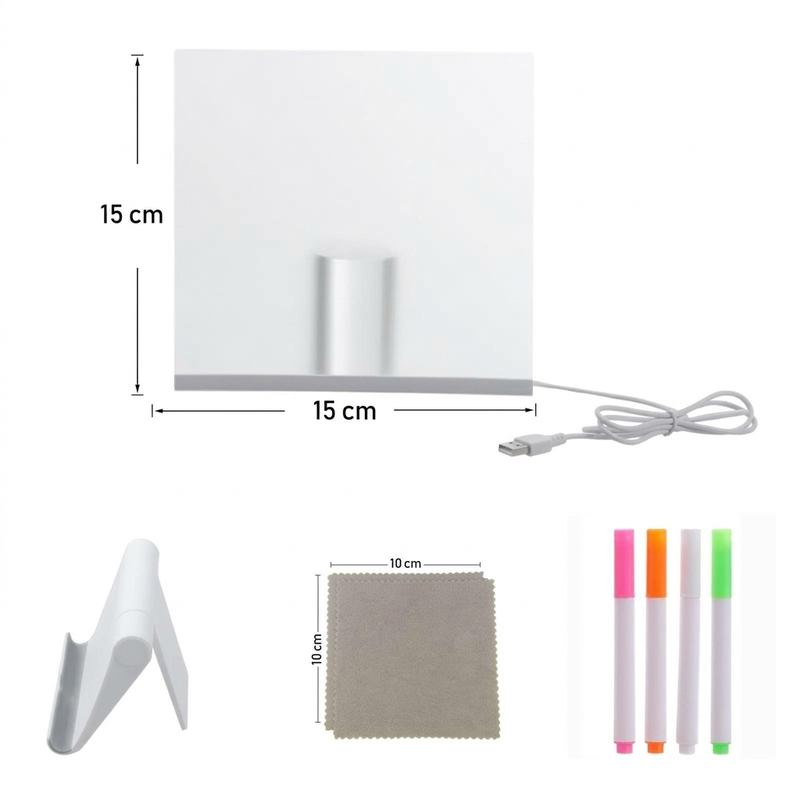 🔥50% OFF!!📢🎨 Glowing Acrylic Drawing Board – LED-Lit Display, Wipe & Redraw, Creative Desk Art That Glows 🖍️✨