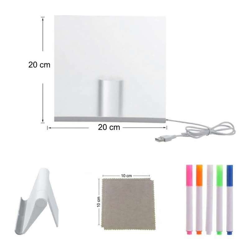 🔥50% OFF!!📢🎨 Glowing Acrylic Drawing Board – LED-Lit Display, Wipe & Redraw, Creative Desk Art That Glows 🖍️✨
