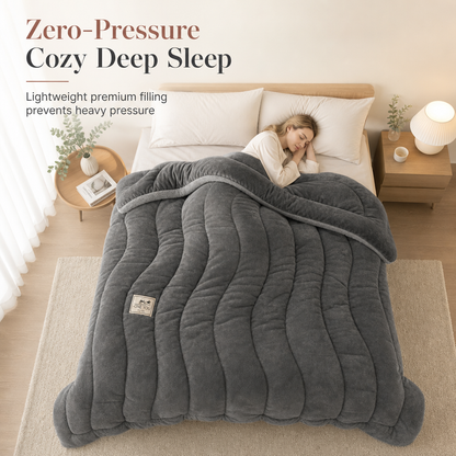 ✨ Thick Warm Milk Velvet Winter Comforter & Ultra-Soft Fleece Duvet Insert – Rapid 3-Second Thermal Lock, Zero-Pressure Down-Alternative Loft, Masterful Box-Quilted Anti-Shift Construction & Silky Anti-Static Touch – 3 Sizes 4 Colors ❄️
