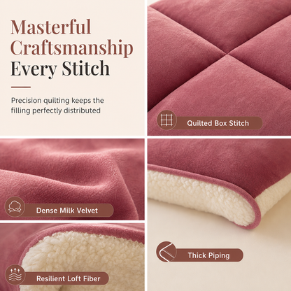 ✨ Thick Warm Milk Velvet Winter Comforter & Ultra-Soft Fleece Duvet Insert – Rapid 3-Second Thermal Lock, Zero-Pressure Down-Alternative Loft, Masterful Box-Quilted Anti-Shift Construction & Silky Anti-Static Touch – 3 Sizes 4 Colors ❄️