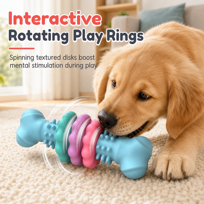 🐶 Durable TPR Bone Shaped Dog Chew Toy – Tough, Textured, Interactive ✨