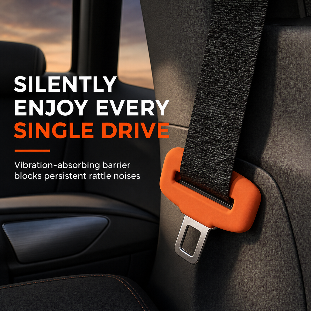 📢 BUY 1 GET 1 FREE! ✨ Universal Silicone Seat Belt Buckle Cover – Anti-collision, Anti-scratch, Noise Reduction 🚗