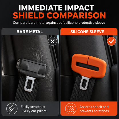📢 BUY 1 GET 1 FREE! ✨ Universal Silicone Seat Belt Buckle Cover – Anti-collision, Anti-scratch, Noise Reduction 🚗