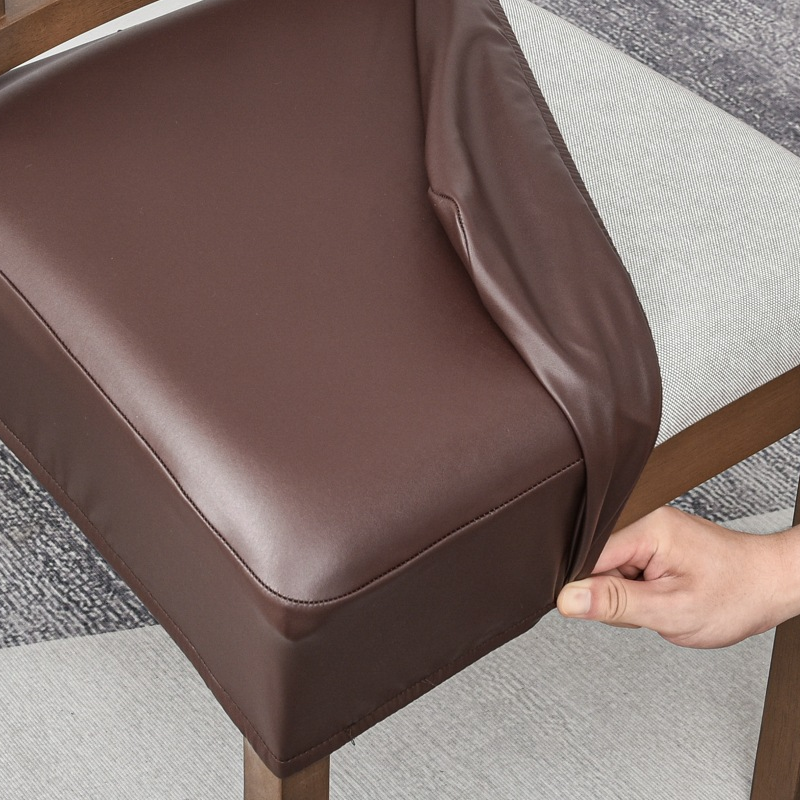 🪑  Waterproof Stretch PU Leather Dining Chair Seat Cover 💧