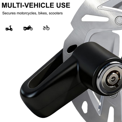⚙️ Heavy-Duty Disc Brake Lock – Anti-pick, Sturdy, Easy-lock 🛵