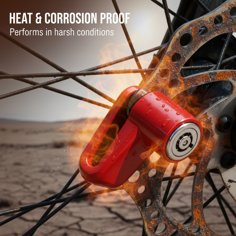 ⚙️ Heavy-Duty Disc Brake Lock – Anti-pick, Sturdy, Easy-lock 🛵