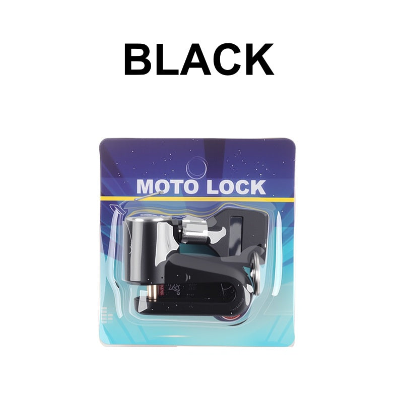 ⚙️ Heavy-Duty Disc Brake Lock – Anti-pick, Sturdy, Easy-lock 🛵