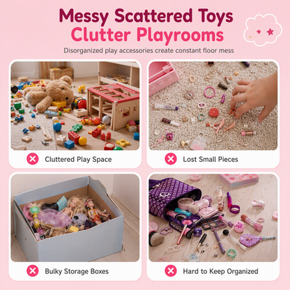 🧳 Kids' Pretend Makeup Vanity Suitcase – Portable dress-up fun for girls ✨