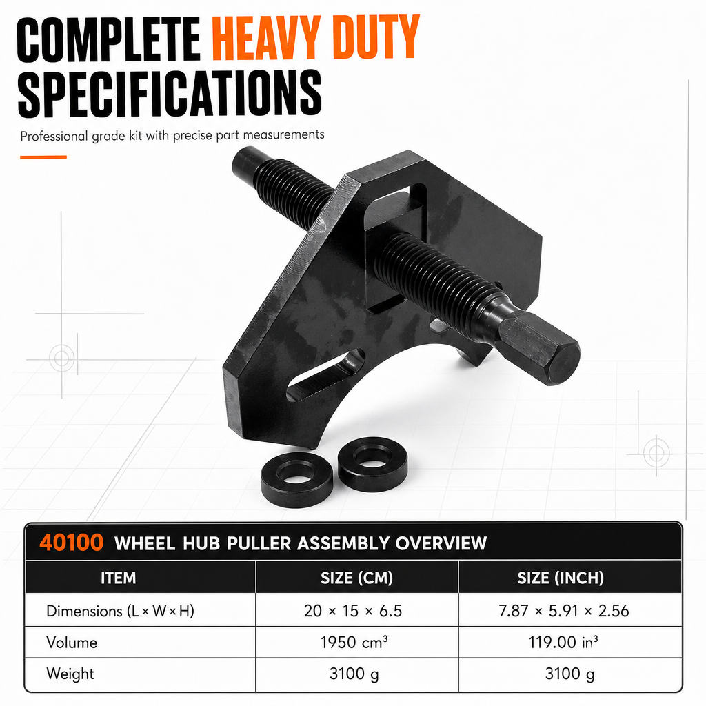 🛠️40100 Wheel Hub Removal Tool Kit for Cars and Trucks