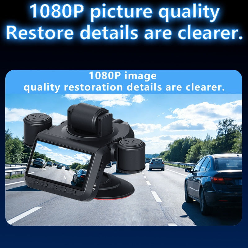 📹 50% OFF NOW! 🚗 Five-Lens Dash Cam – 360° Panoramic Coverage, 1080P, Infrared Night Vision & 24H Parking Monitor – Smart WiFi App 📱