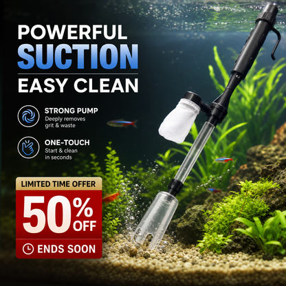 ⏰ Electric Aquarium Gravel Cleaner