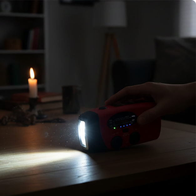 ⚡ Multifunctional Solar Emergency Radio – Self-charging, Alert-ready, Compact ✨