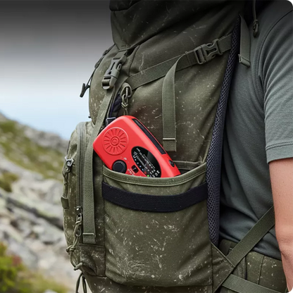⚡ Multifunctional Solar Emergency Radio – Self-charging, Alert-ready, Compact ✨